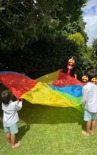 Paraquedas (lençol infantil colorido)