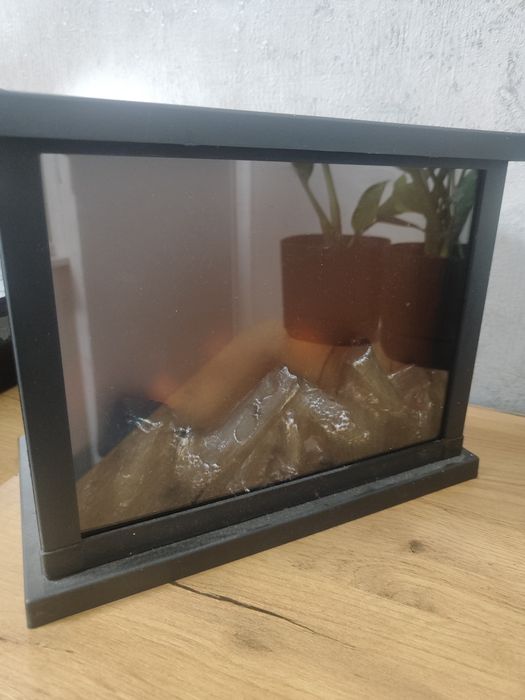 Декоративний камін на батарейках, три батарейки АА