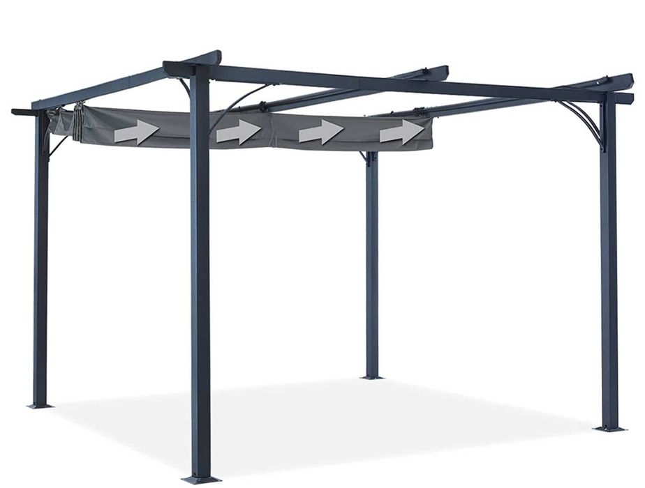 Pergola Ogrodowa TARASOWA 3x4m ALTANA ŻAGIEL Szary