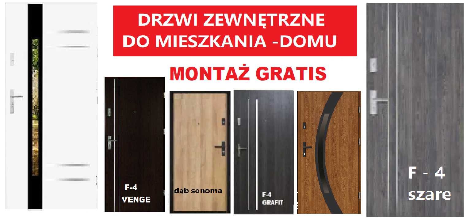 Drzwi z MONTAŻEM ,zewnętrzne ,WEJŚCIOWE, wewnątrzklatkowe