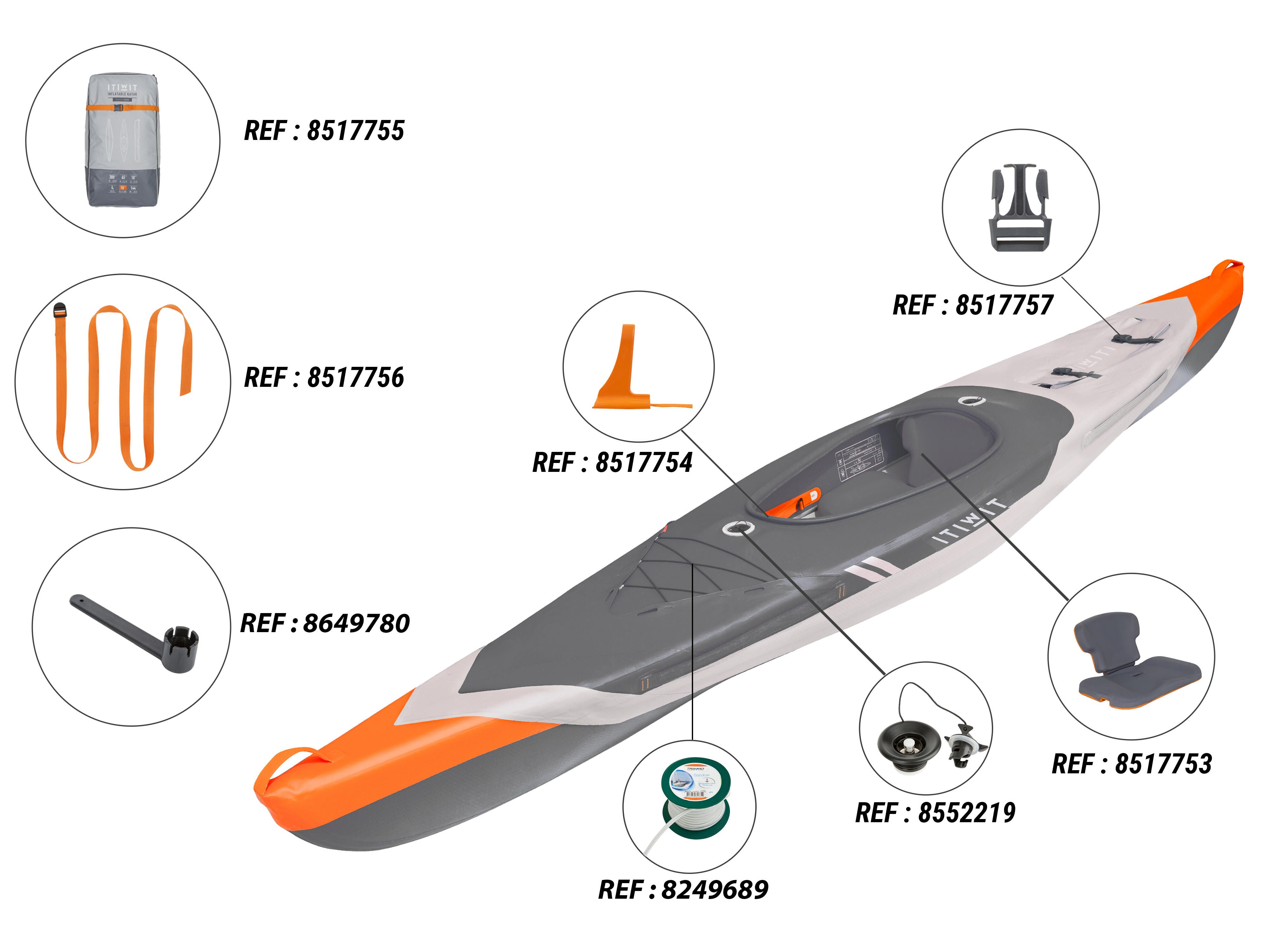 Kayak insuflável de passeio alta pressão I Strenfit