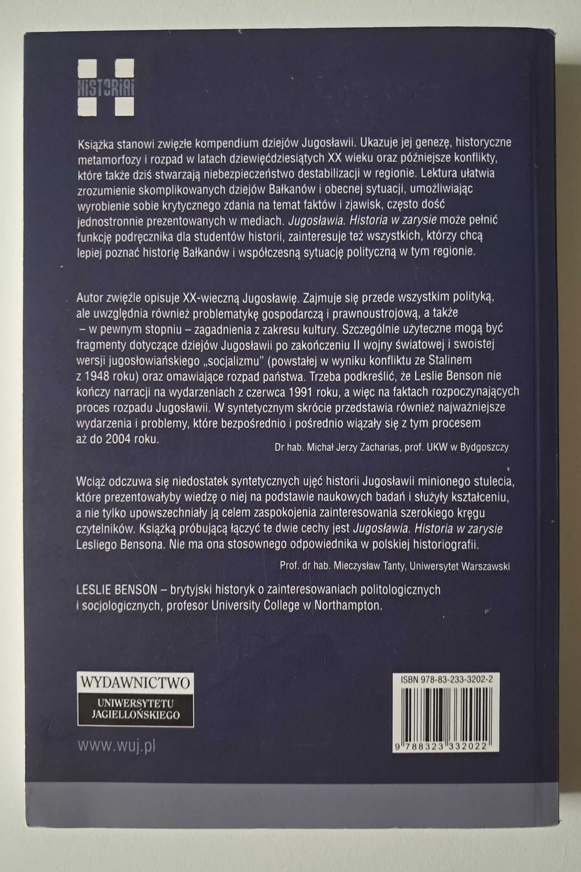 Jugosławia historia w zarysie Leslie Benson