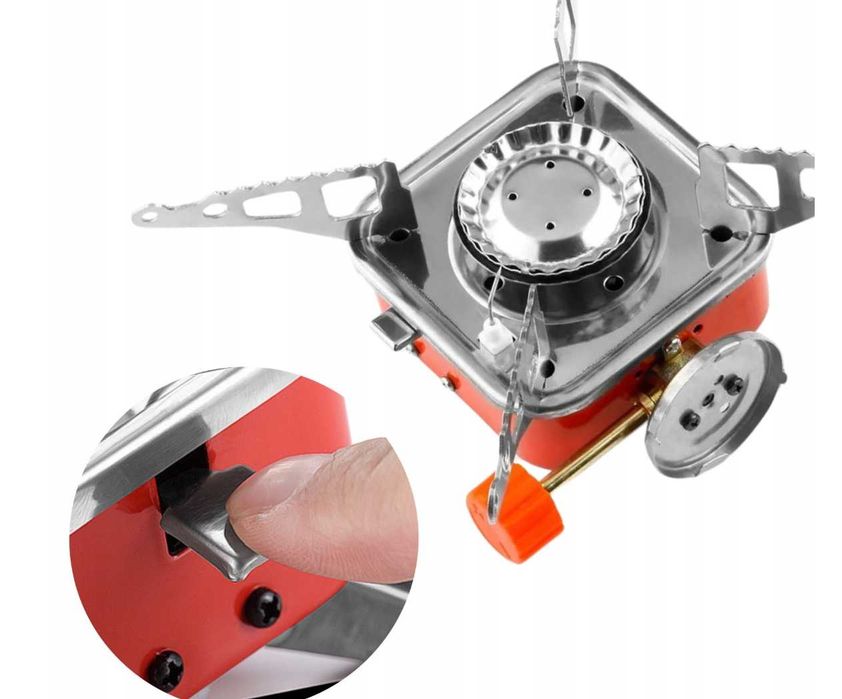 MINI KUCHENKA GAZOWA turystyczna na gaz kartusz na kartusze w etui