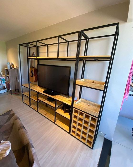 Móveis de tv em estilo industrial