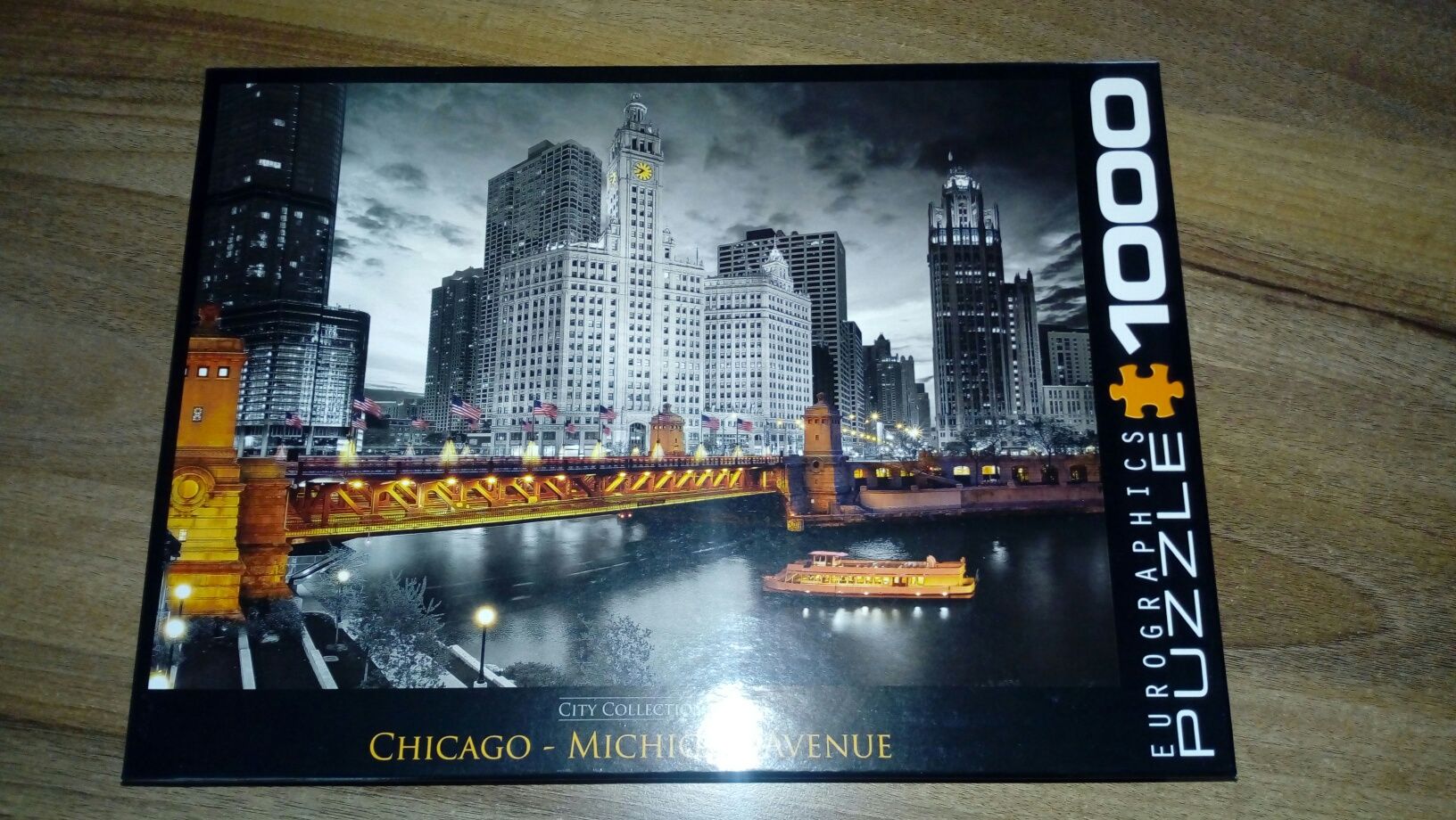 Puzzle 1000 Eurographics Chicago Michigan Avenue stan idealny