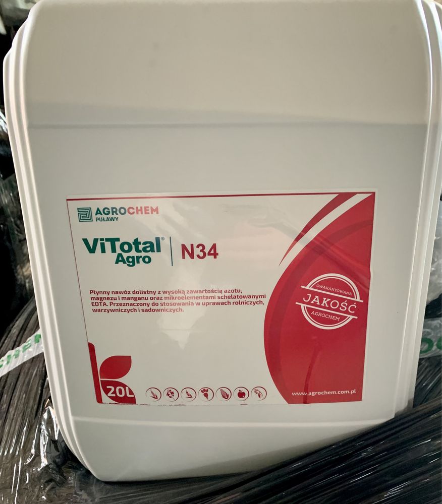 Vitotal Agro N34 azot w płynie 20l zamiast mocznika z mikroelementami