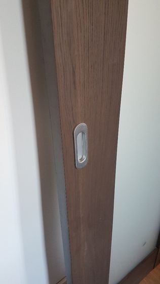 Drzwi przesuwne Polskone model Sempre okleina Silkstone Nugat Royal 75