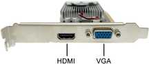 Placa Gráfica QTHREE GT 210 1G D3 64-bit