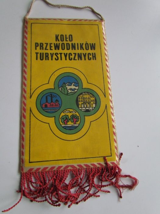 Proporczyk PTTK Chorzów Kolo Przewodników Turystycznych herb Chorzów