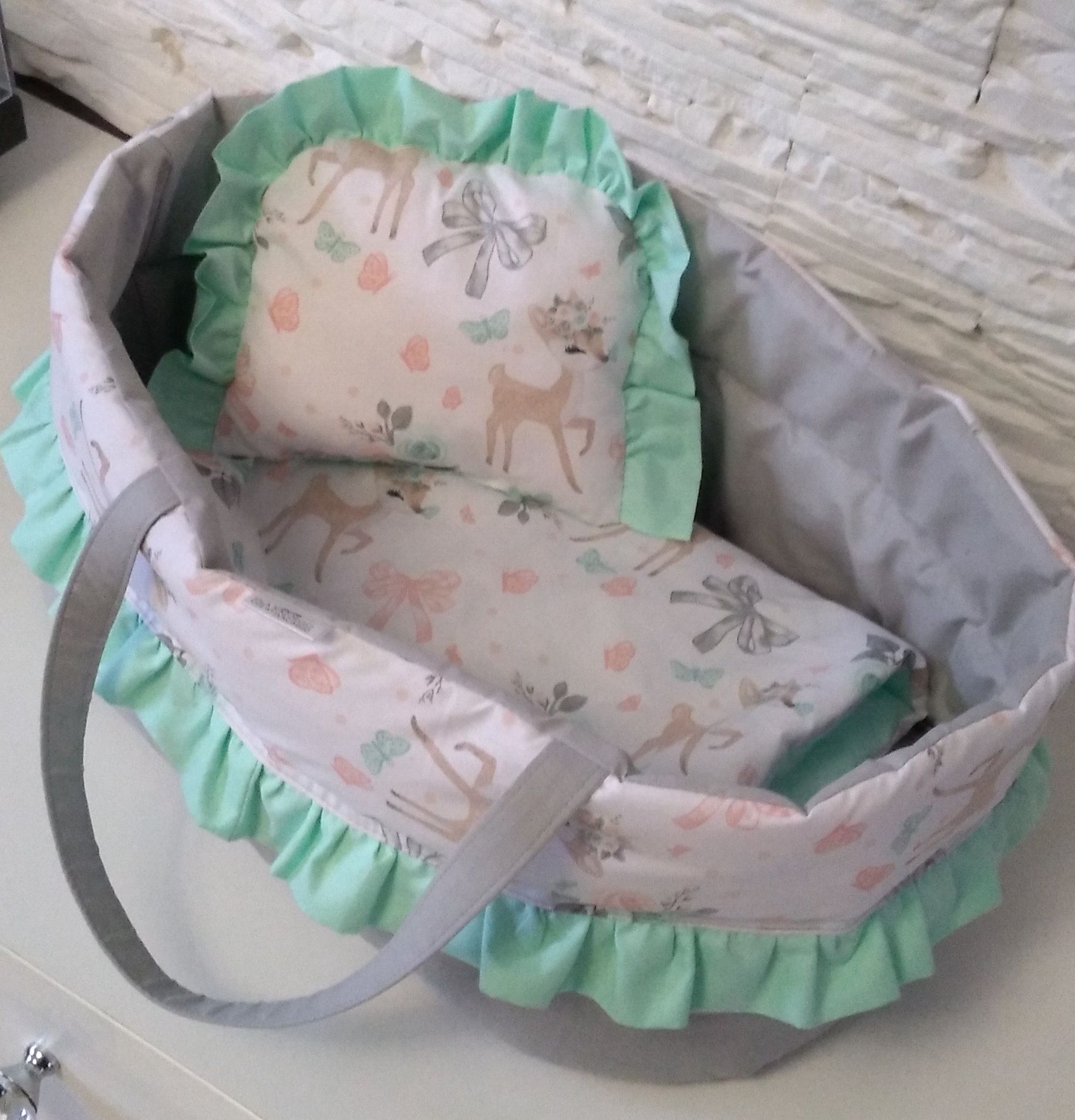 Nosidełko i pościel dla lalki baby born Annabelle lalka Hiszpańska