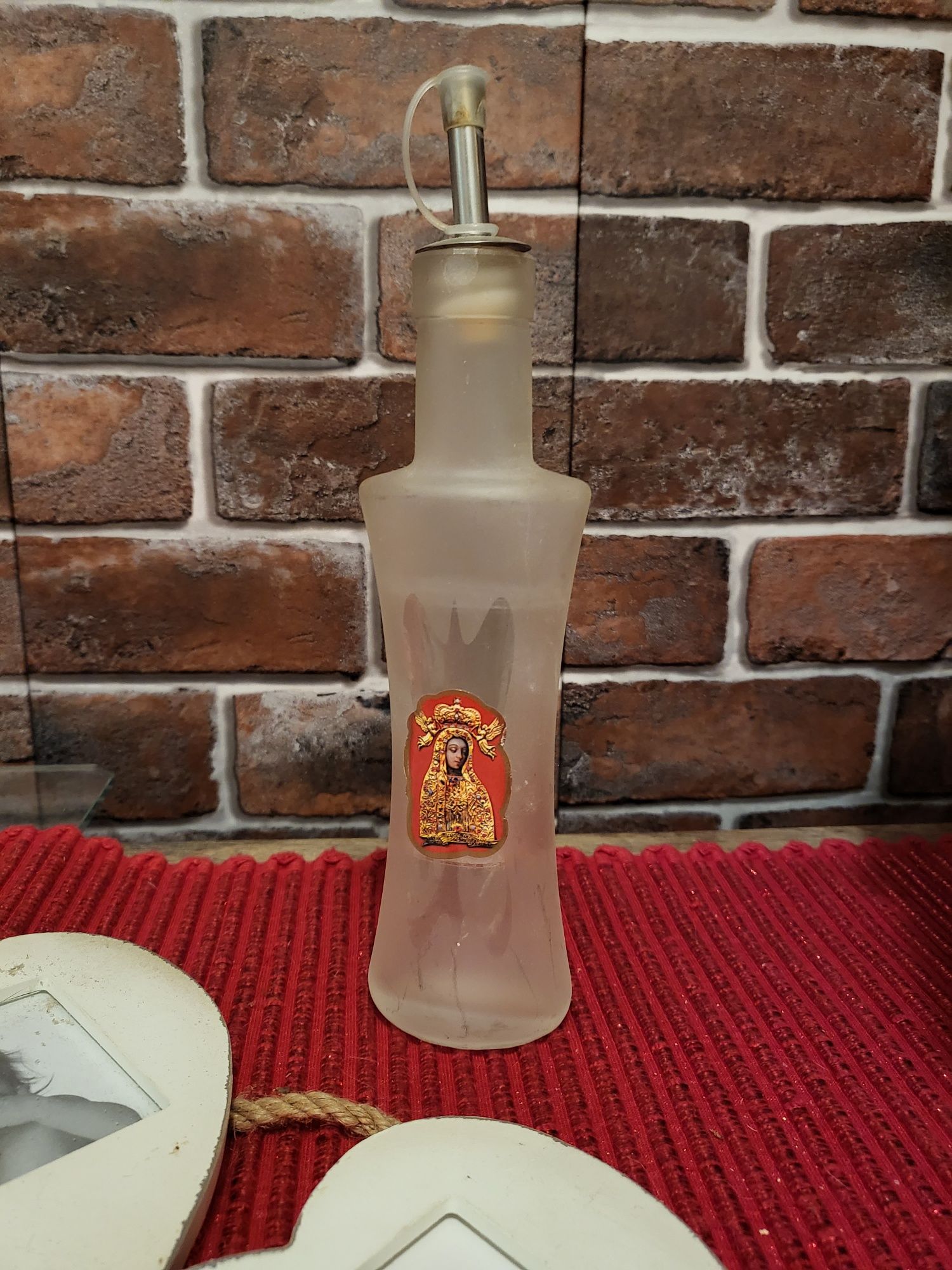 Butelka na wodę świeconą vintage