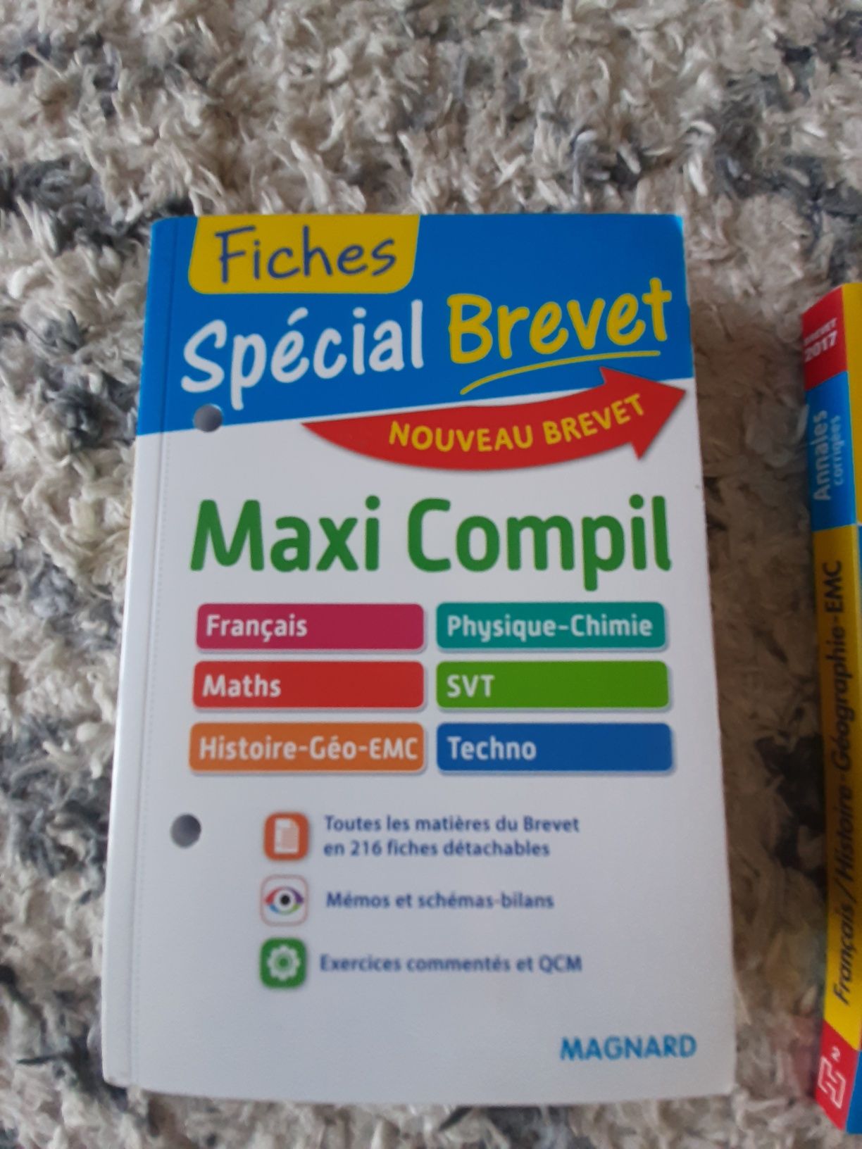 Annales Brevet 2017, Fiches spécial Brevet, Maxi compil  (BSZP3)