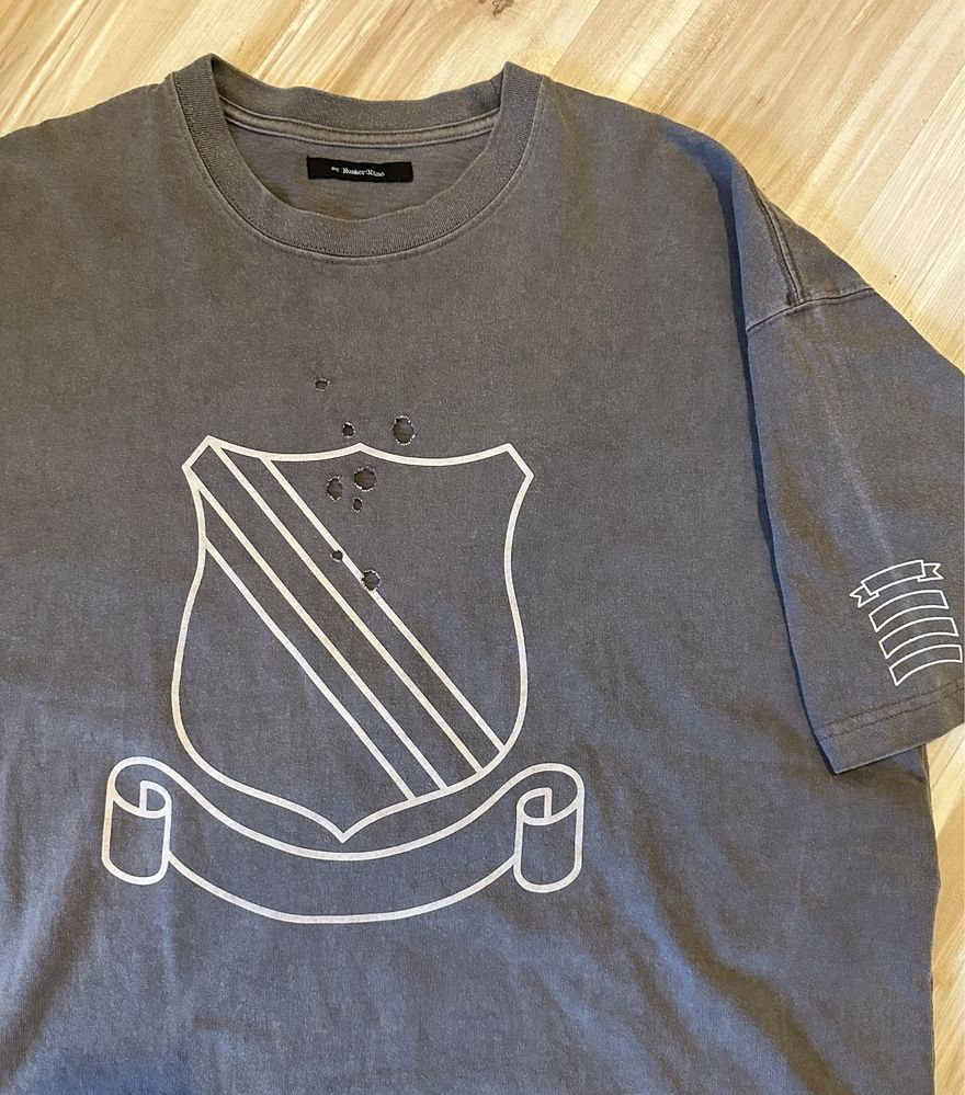 Number Nine Shield Tshirt Grey Оригінал