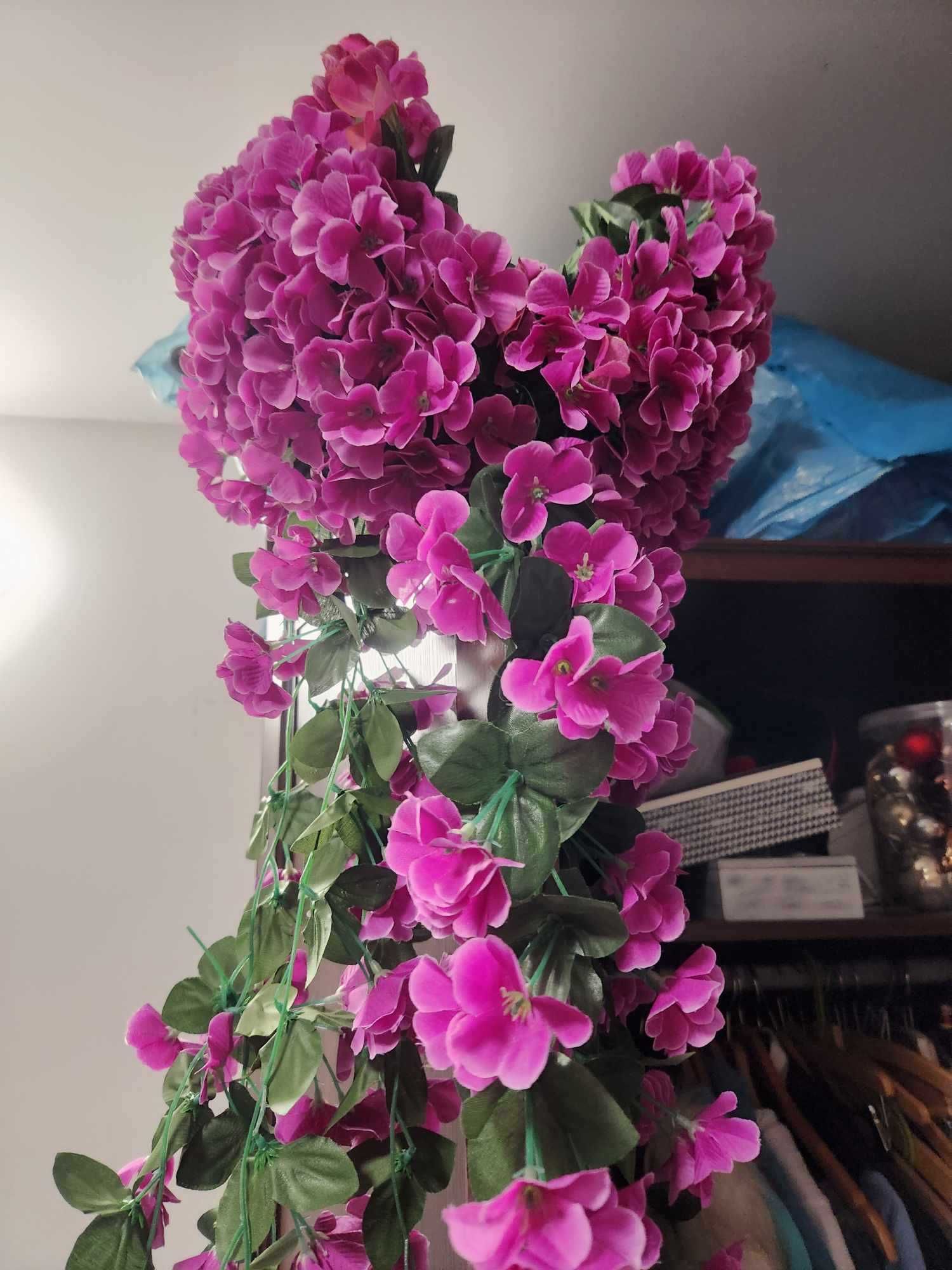 3 szt. kwiaty orchidea wiszące dł. 85 cm