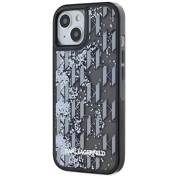 Etui Karl Lagerfeld Liquide Glitter Monogram Gradient na iPhone 15 - c