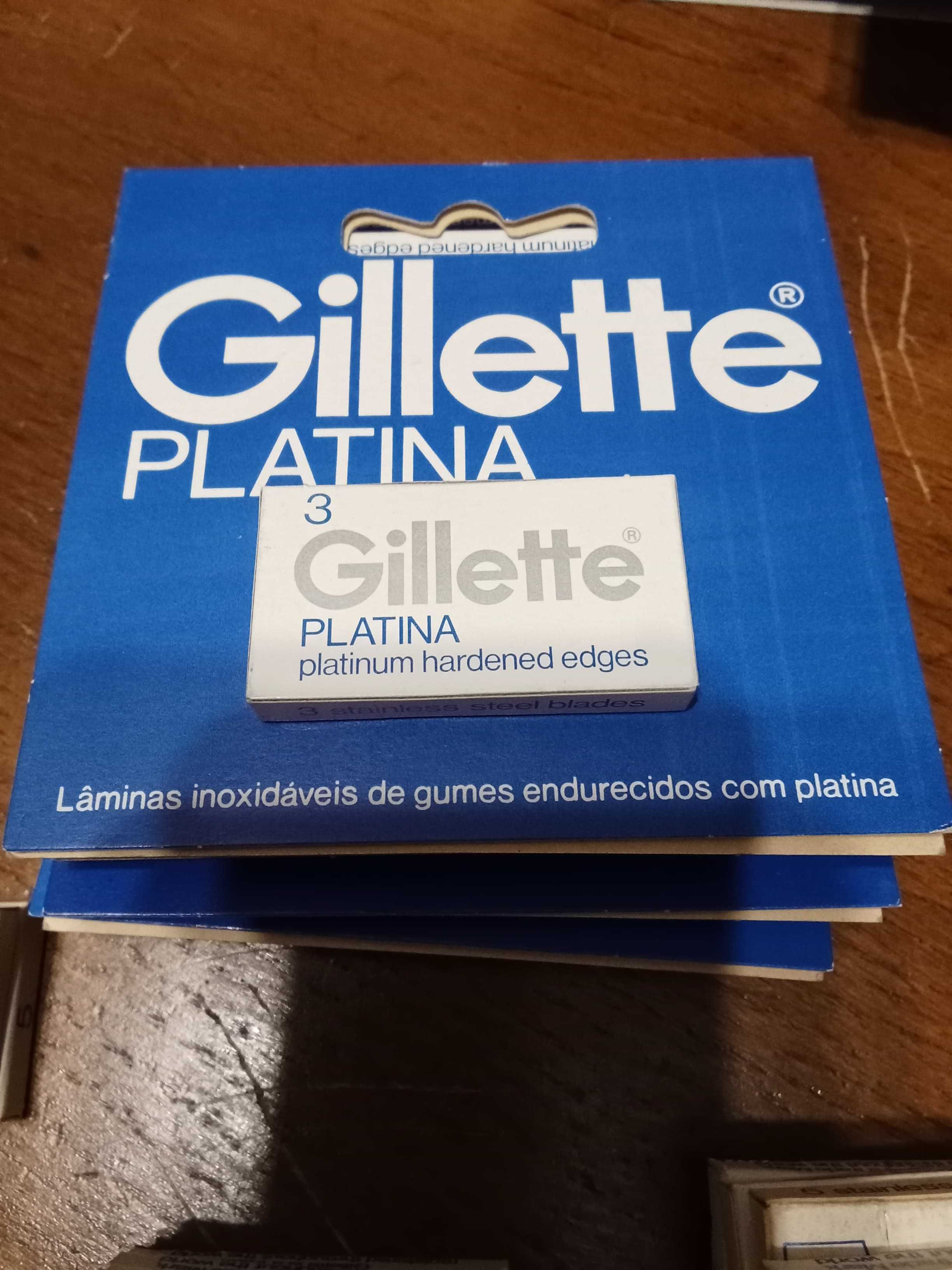 Lâminas da barbear Gillette platina