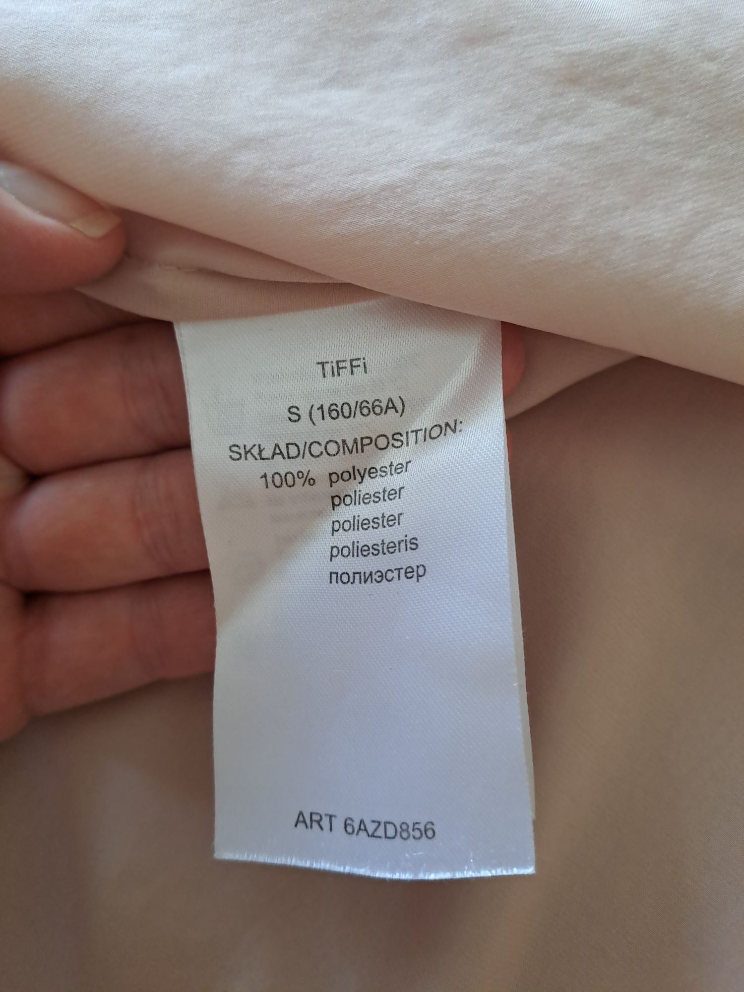Długa spódnica w kolorze jasnej brzoskwini, Tiffi, rozm. 36