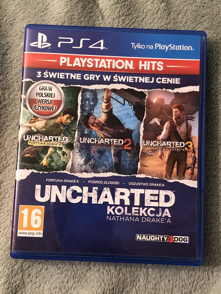 Uncharted kolekcja nathana drake’a pl dubbing gra na ps4 gry playstati