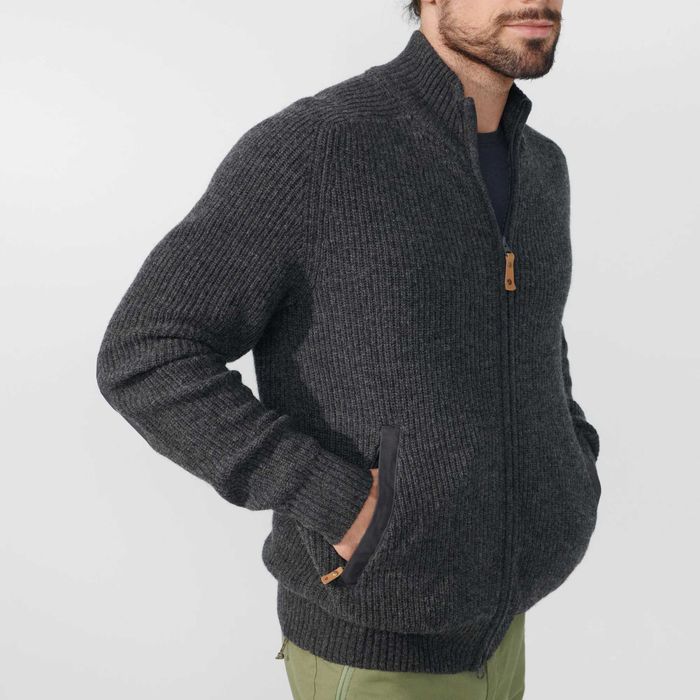 Светр Fjällräven Övik Zip Cardigan / L / Dark Grey / свитер кардиган