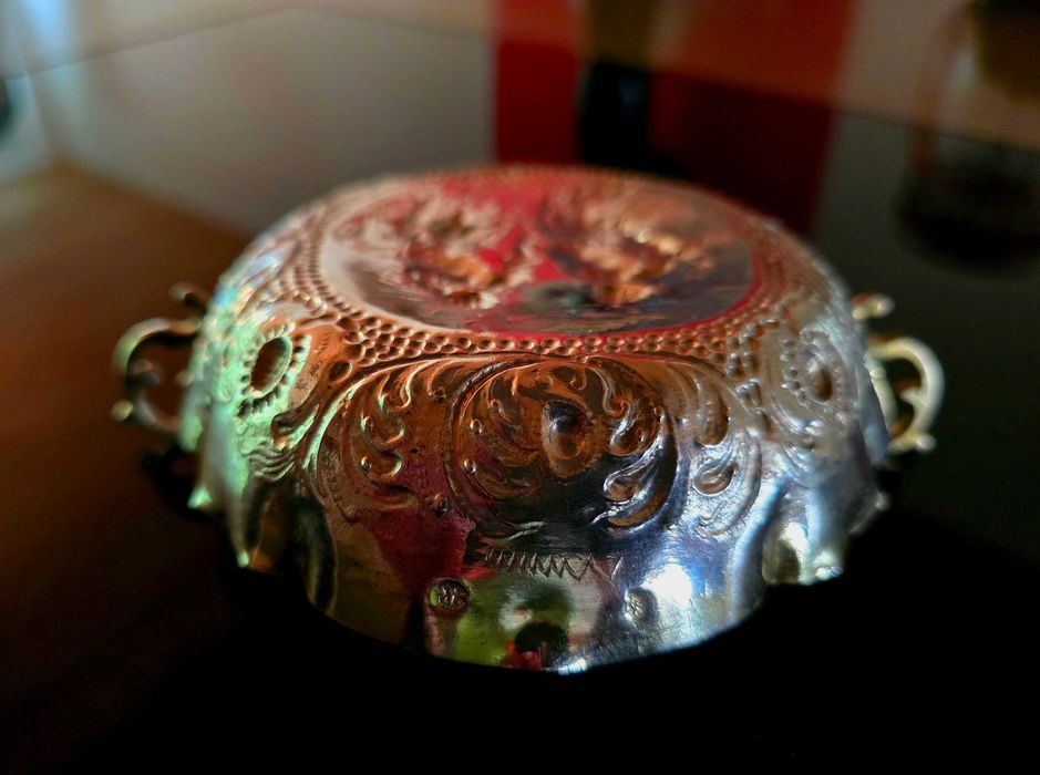 Barocke Augsburger Silber Weinprobierschale