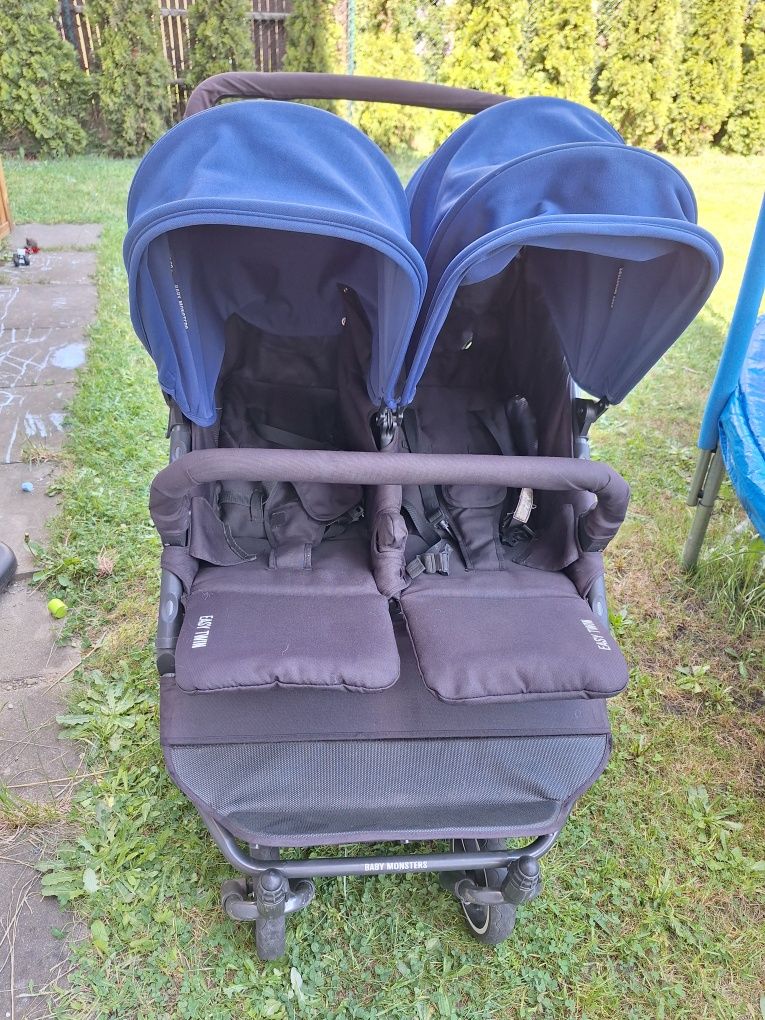 Wózek spacerowy, podwójny Babymonster Easy twin