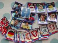 Cromos do Euro 2024 paralelos -verdes azuis roxos topps