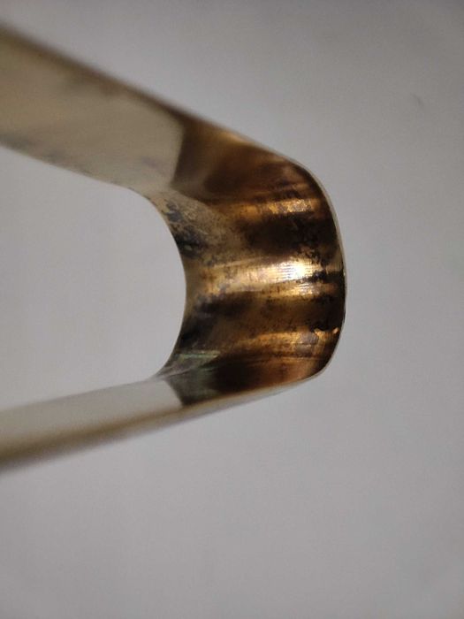 Щипці для цукру "СевернаЧернь" - чорніння, позолота; срібло 875