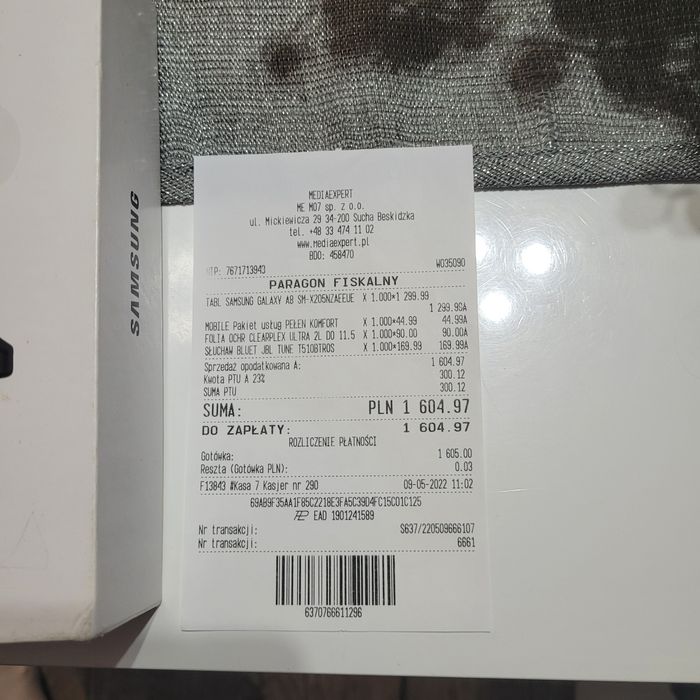 Tablet Galaxy Tab A8