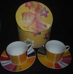 Caixa com 2 chávenas café/chá, novas