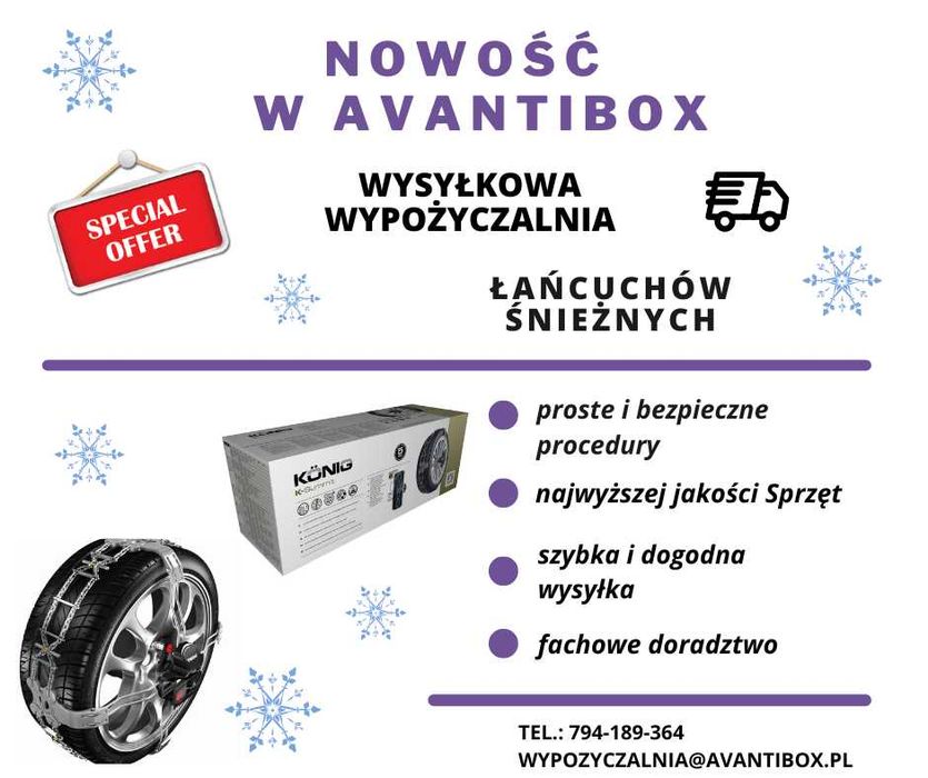 Wynajmę, wypożyczę łańcuchy śniegowe K-summit