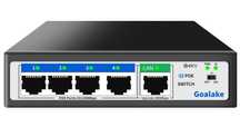 Goalake PoE+ Switch 5-portowy (4x PoE + 1x Uplink) – 802.3af/at, 52W