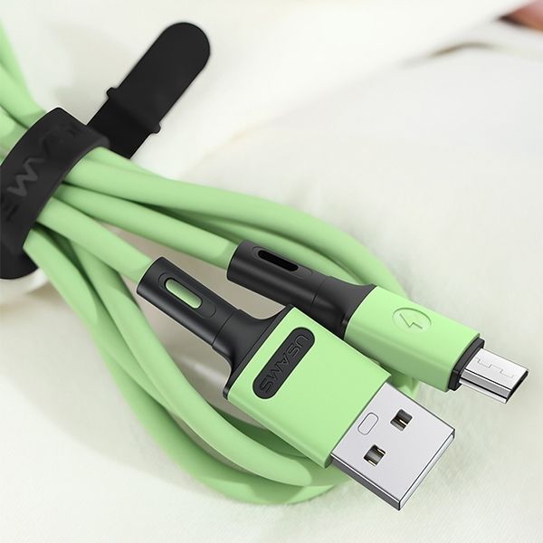 Kabel Usams U52 MicroUSB 2A Fast Charge 1M Biały - Us-Sj435