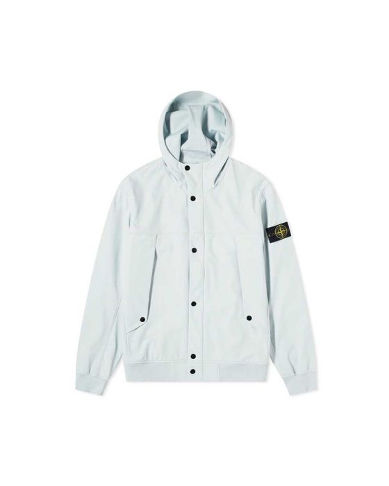 Stone Island Soft Shell-R Sky Blue Jacket (XL)