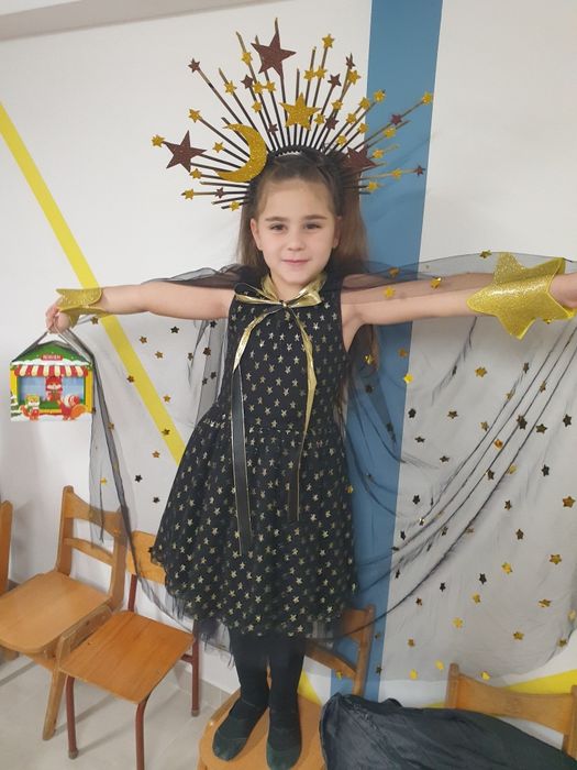 Новорічний костюм ніч, новорічна ніч, нічка, зірочка 122 128 134