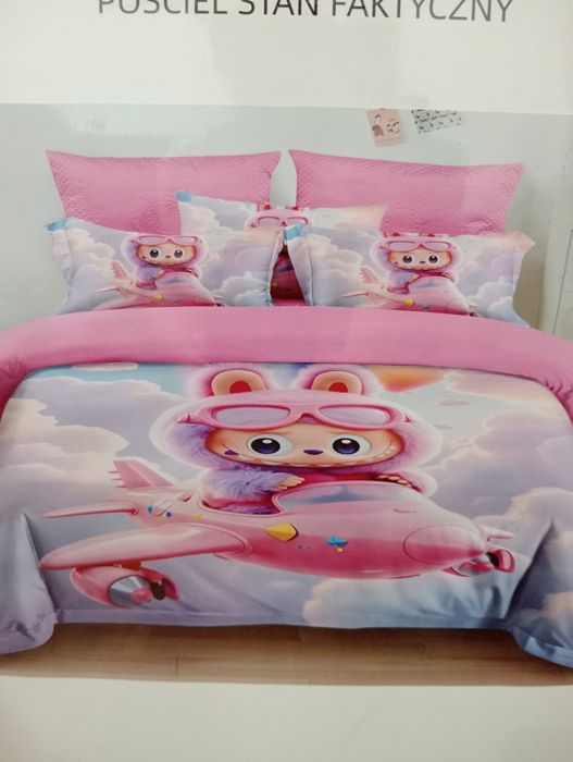 Labubu Komplet pościeli 160cmx200cm. Idealna na prezent.