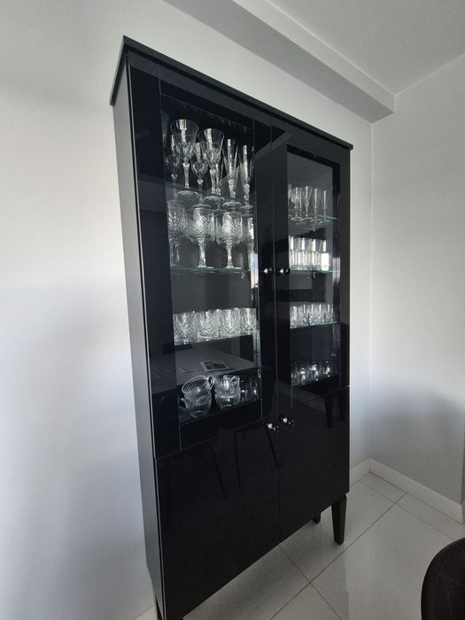 Meble do salonu - czarny polysk