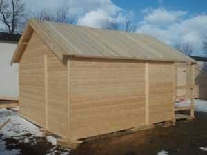 Domek drewniany 4×3 Taras zadaszony 120 cm