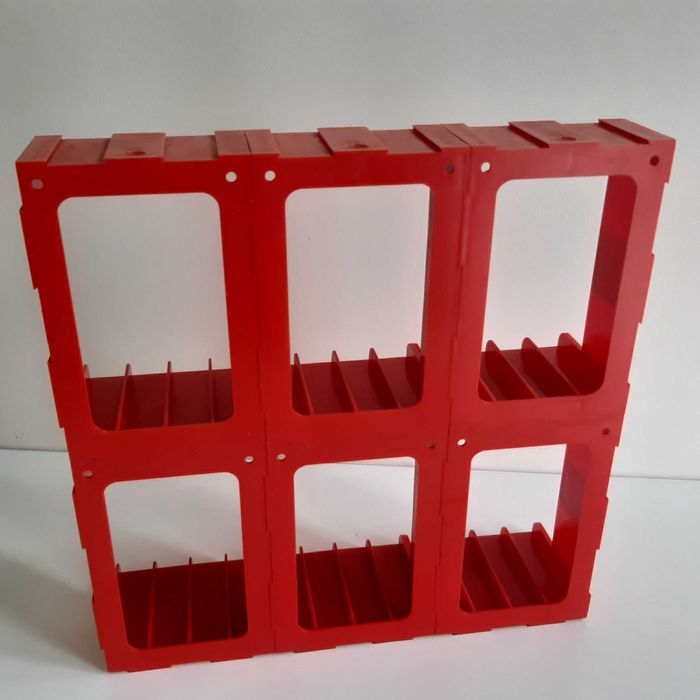Retro Expositor Organizador Arquivador Modular p/ 24 Cassetes Audio