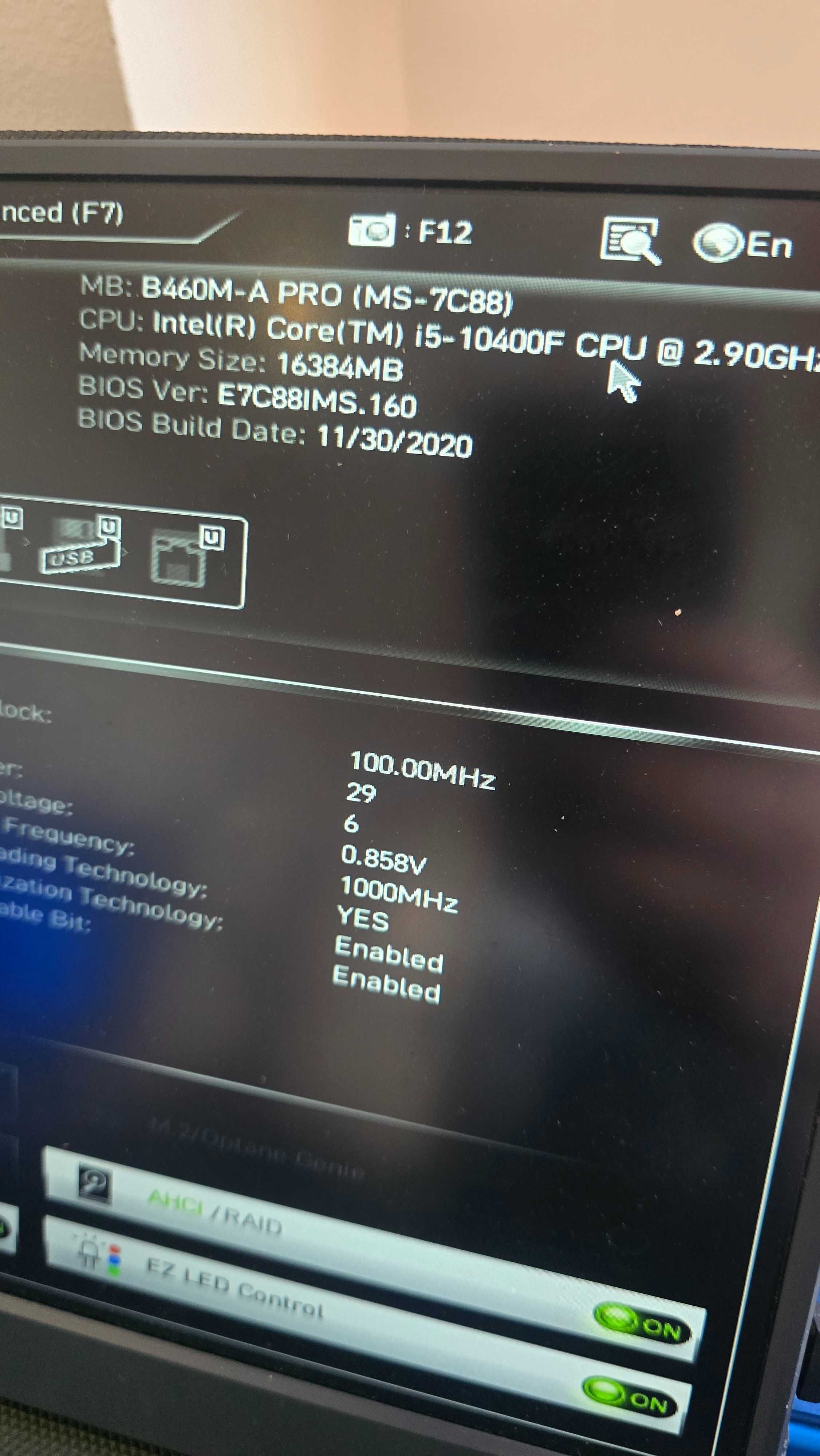 Bundle i5 10400F + MSI B460M Pro + 16Gb DDR4