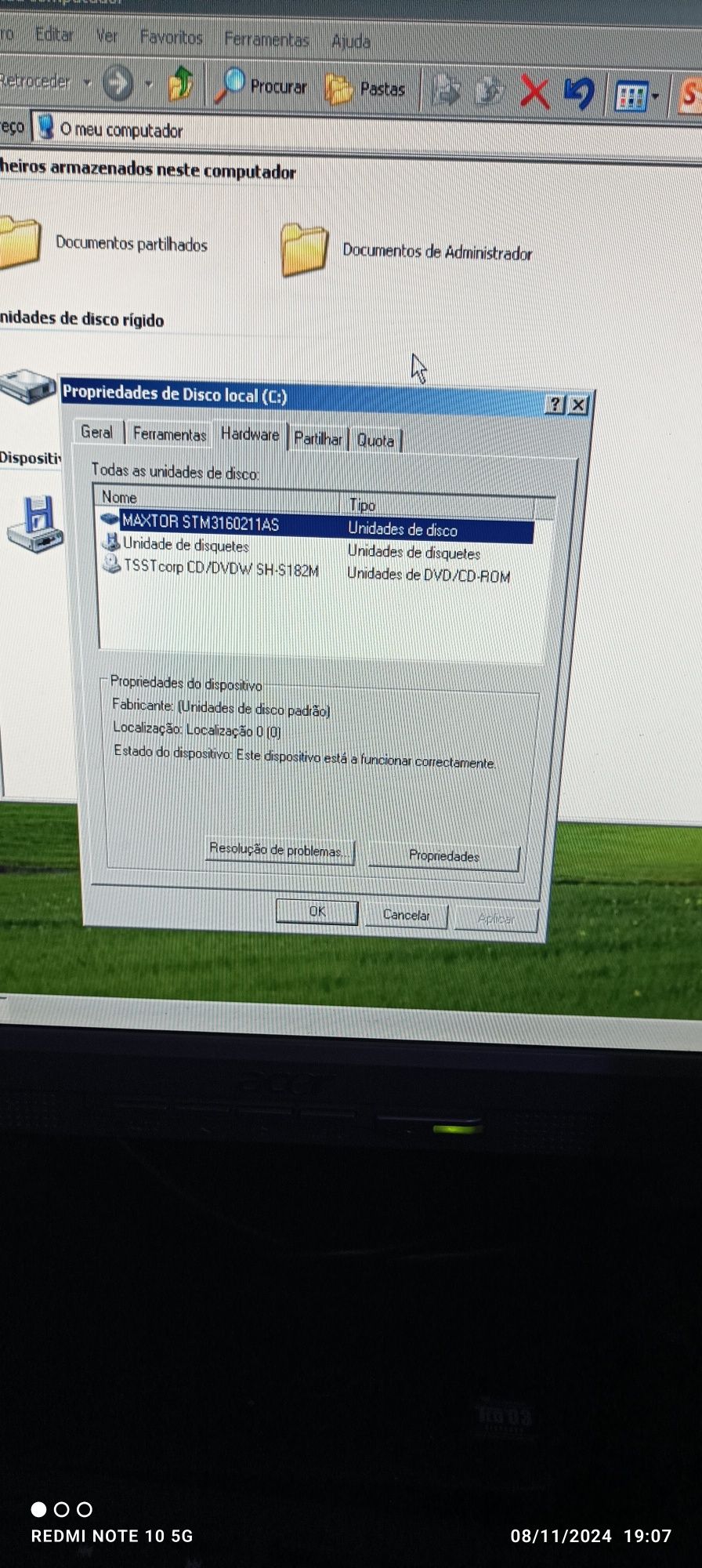 Vendo PC Desktop 
Vendo Pc Desktop + ecrã Ecrã Acer ( TFT de 17')
Pent