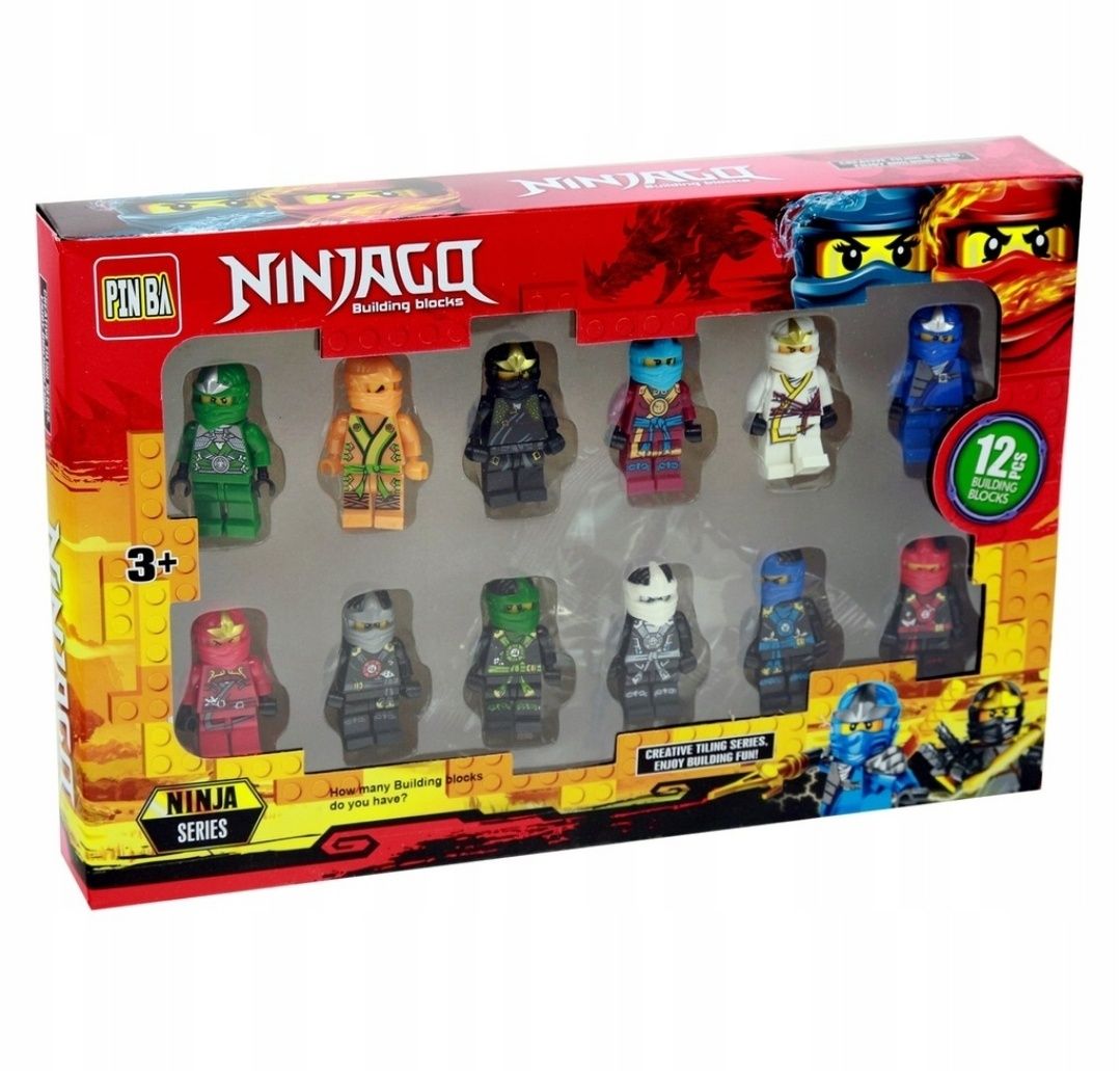 Figurki NINJAGO Klocki 12 sztuk Cały ZESTAW nowe