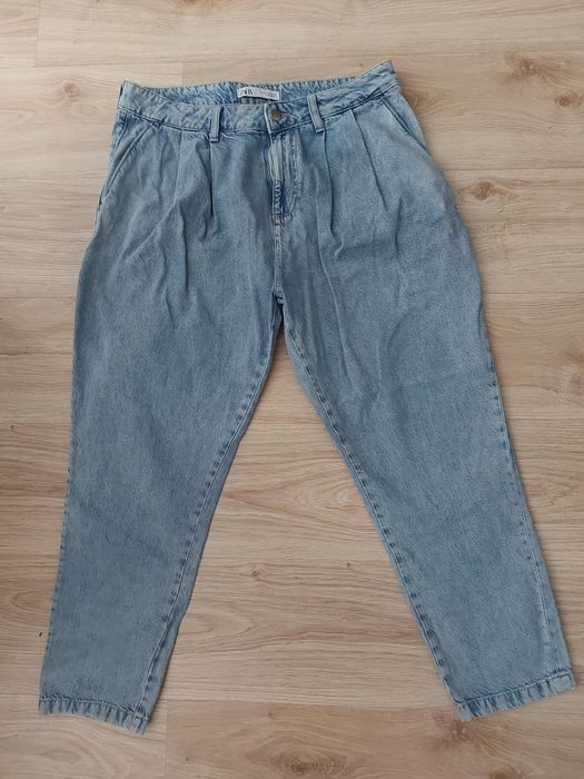 Spodnie Zara jasny jeans