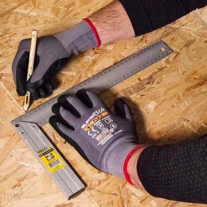 Rękawice robocze mocne SuperFlex Uniwersalne roz.6,7,8,9,10,11 F.VAT