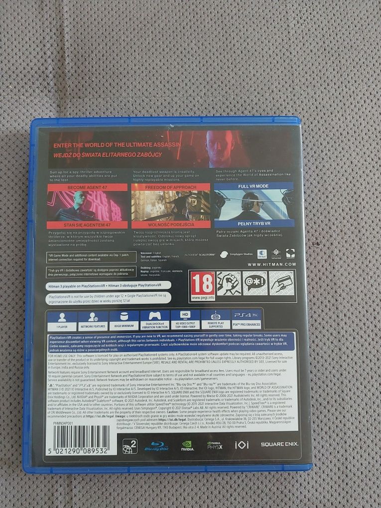 Gra Hitman 3 Ps 4