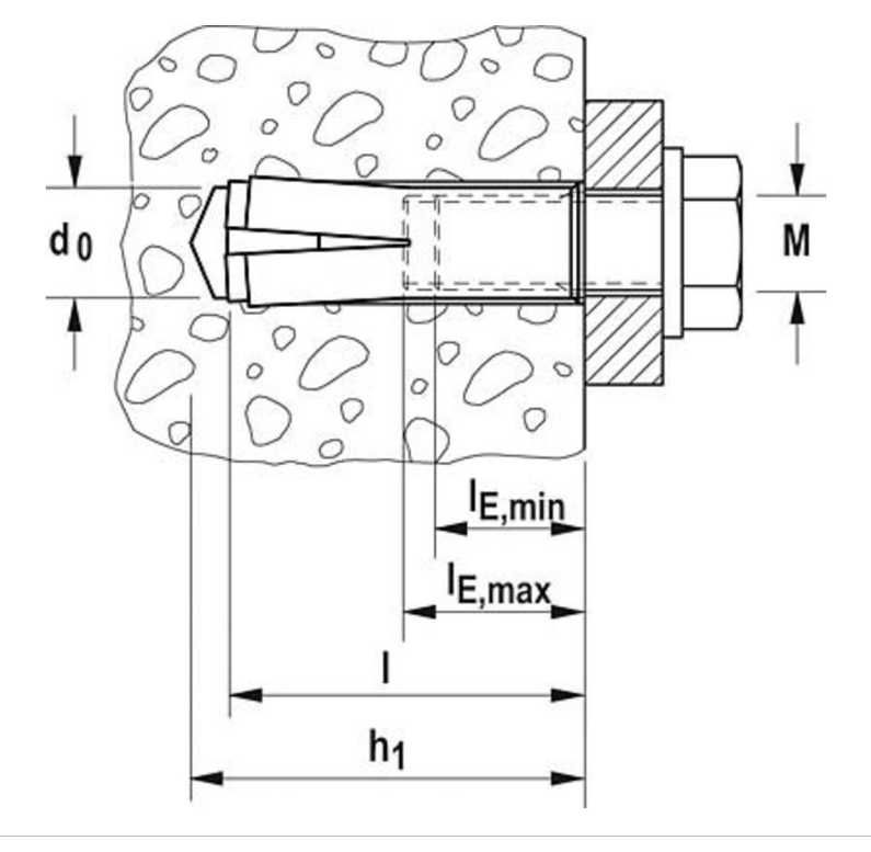 Kotwa wbijana Fischer EA II M 10x40 12mm 50 szt 48339