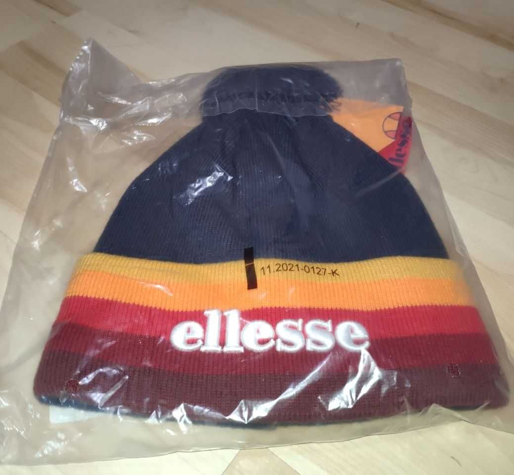 ELLESSE Czapka Zimowa  z Pomponem Sian Pom Pom Beanie Navy