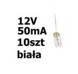 Żarówka miniaturowa biała 3x7mm 12V 50mA 10szt