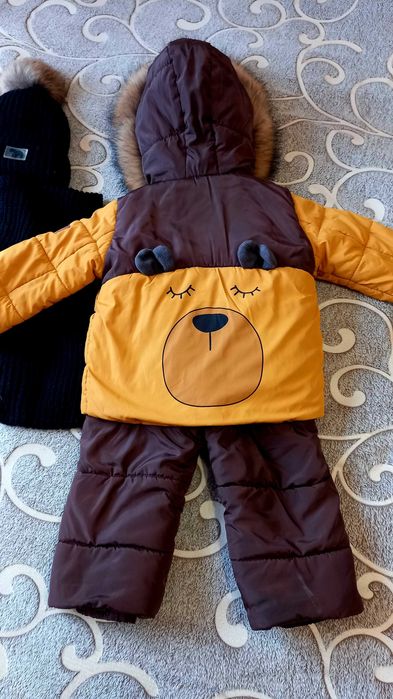 КОМПЛЕКТ  комбінезон для хлопчика 86-92р+ шапка та шарф