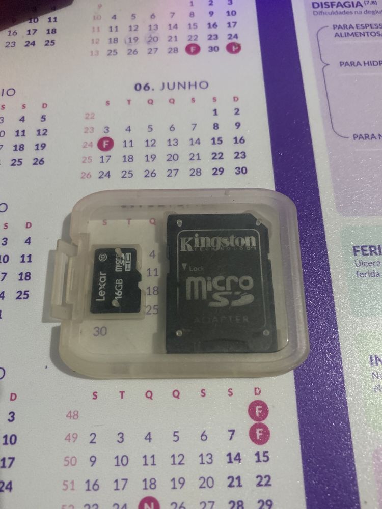 Cartão Micro SD 16GB (Portes Grátis)