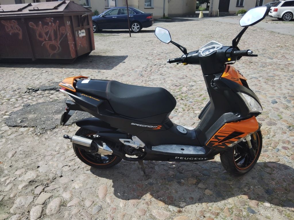 Peugeot Speedfight3 Rama Owiewki lampy koła licznik śiedzenie gażnik